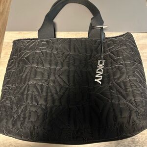 DKNY Quilted Black Tote Bag
